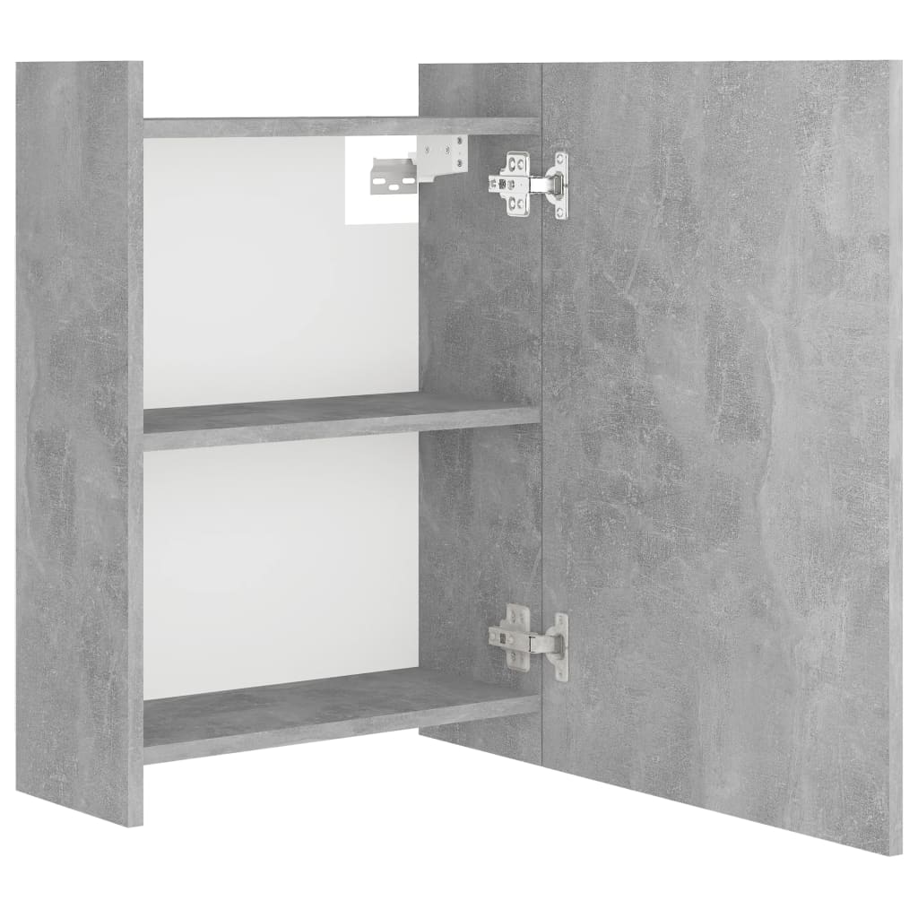 Bathroom Mirror Cabinet Concrete Grey 62.5x20.5x64 cm Chipboard- Bathroom Vanity Units - HomeShopIreland - Home Shop Ireland - Bathroom Vanity Units - Bathroom Mirror Cabinet Concrete Grey 62.5x20.5x64 cm Chipboard