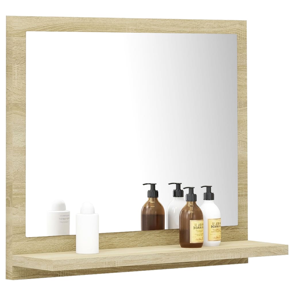 Bathroom Mirror Sonoma Oak 40x10.5x37 cm Chipboard- Bathroom Vanity Units - HomeShopIreland - Home Shop Ireland - Bathroom Vanity Units - Bathroom Mirror Sonoma Oak 40x10.5x37 cm Chipboard