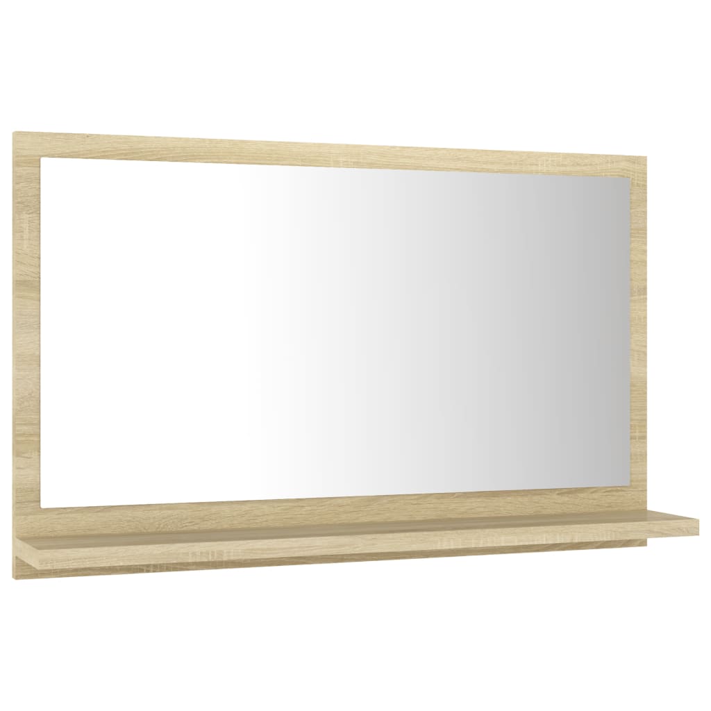 Bathroom Mirror Sonoma Oak 60x10.5x37 cm Chipboard- Bathroom Vanity Units - HomeShopIreland - Home Shop Ireland - Bathroom Vanity Units - Bathroom Mirror Sonoma Oak 60x10.5x37 cm Chipboard