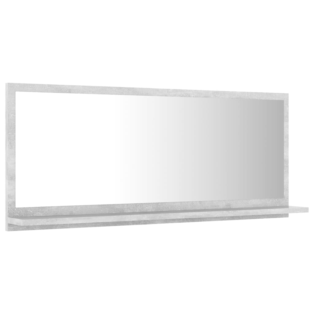 Bathroom Mirror Concrete Grey 90x10.5x37 cm Chipboard- Bathroom Vanity Units - HomeShopIreland - Home Shop Ireland - Bathroom Vanity Units - Bathroom Mirror Concrete Grey 90x10.5x37 cm Chipboard