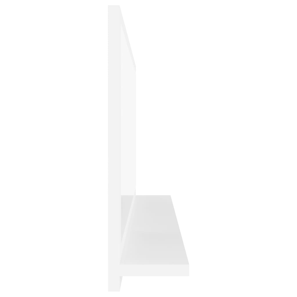 Bathroom Mirror High Gloss White 90x10.5x37 cm Chipboard- Bathroom Vanity Units - HomeShopIreland - Home Shop Ireland - Bathroom Vanity Units - Bathroom Mirror High Gloss White 90x10.5x37 cm Chipboard