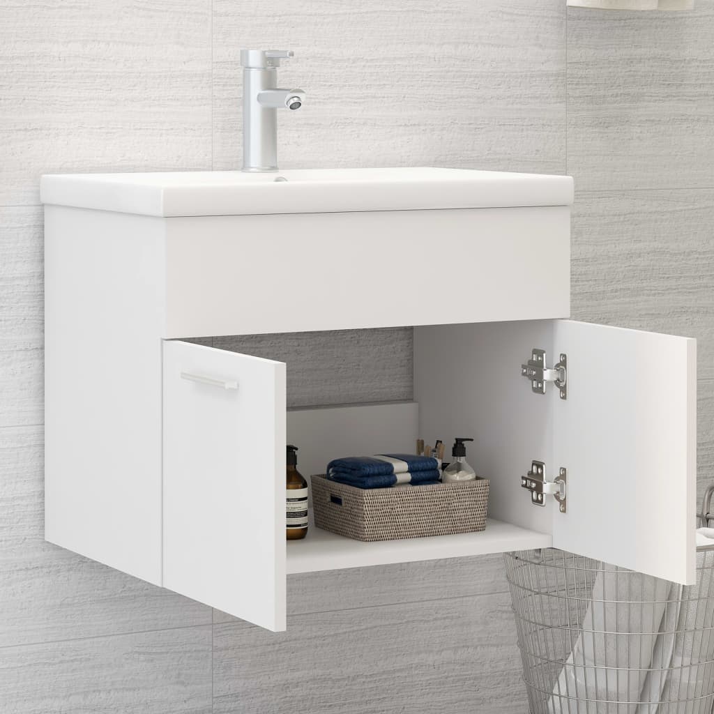 Sink Cabinet White 60x38.5x46 cm Chipboard- Bathroom Furniture Sets - HomeShopIreland - Home Shop Ireland - Bathroom Furniture Sets - Sink Cabinet White 60x38.5x46 cm Chipboard