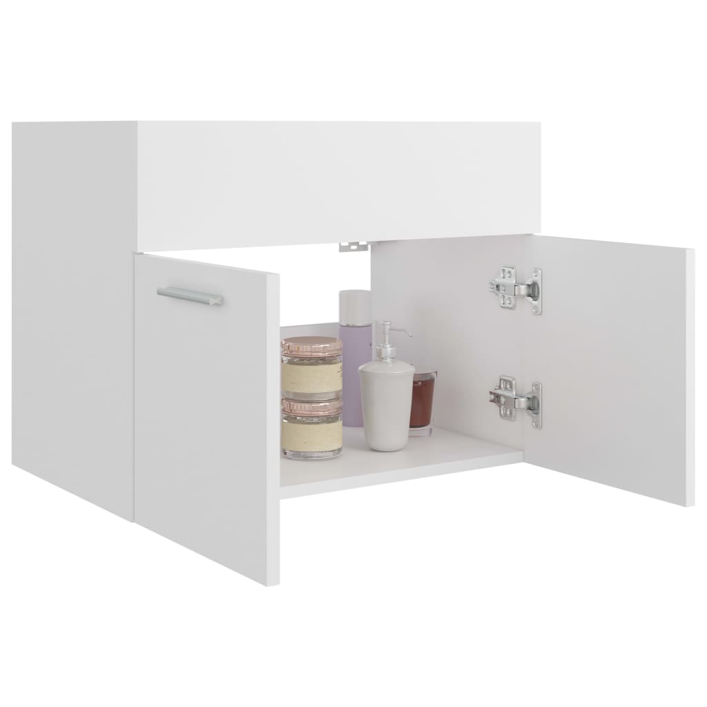 Sink Cabinet White 60x38.5x46 cm Chipboard- Bathroom Furniture Sets - HomeShopIreland - Home Shop Ireland - Bathroom Furniture Sets - Sink Cabinet White 60x38.5x46 cm Chipboard