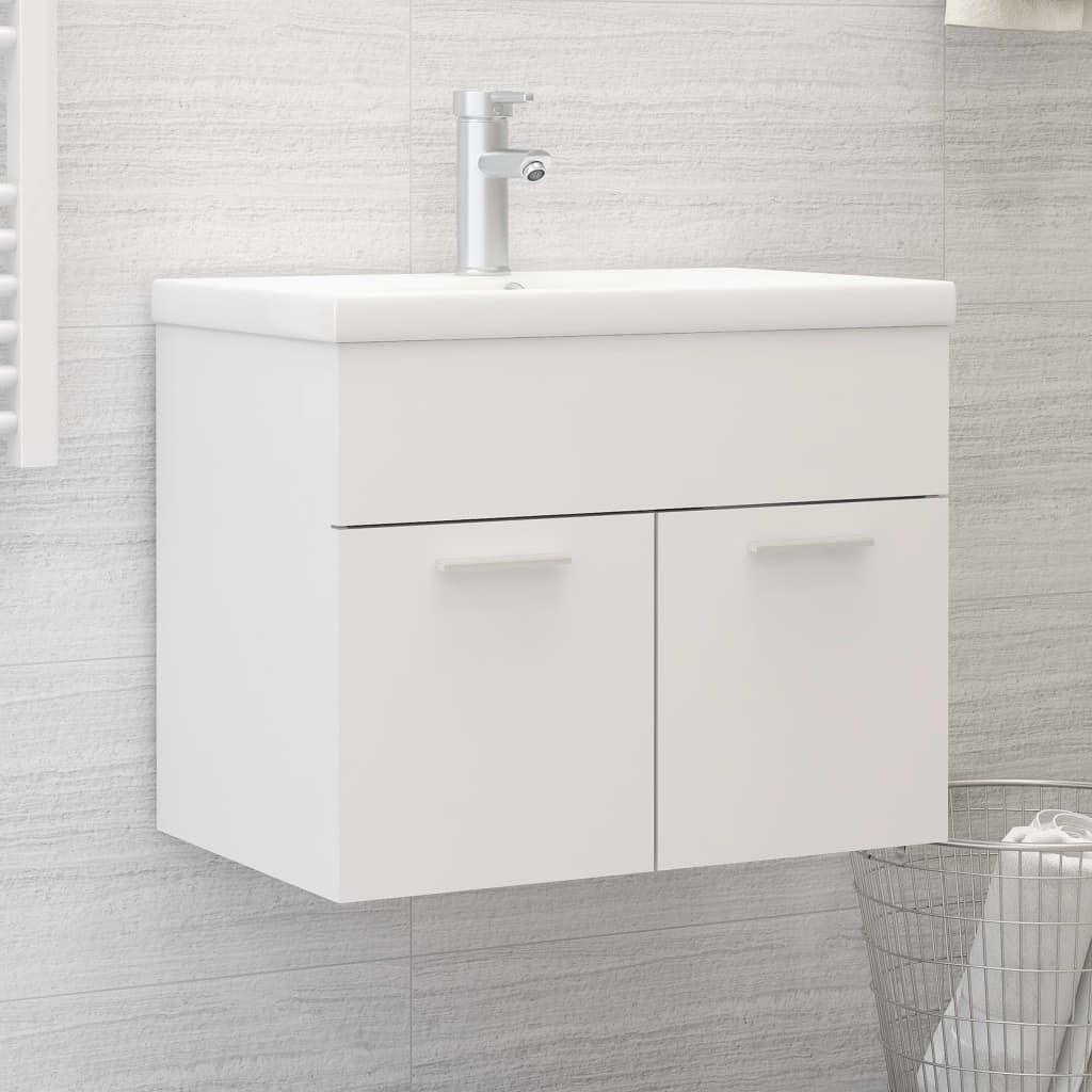 Sink Cabinet White 60x38.5x46 cm Chipboard- Bathroom Furniture Sets - HomeShopIreland - Home Shop Ireland - Bathroom Furniture Sets - Sink Cabinet White 60x38.5x46 cm Chipboard