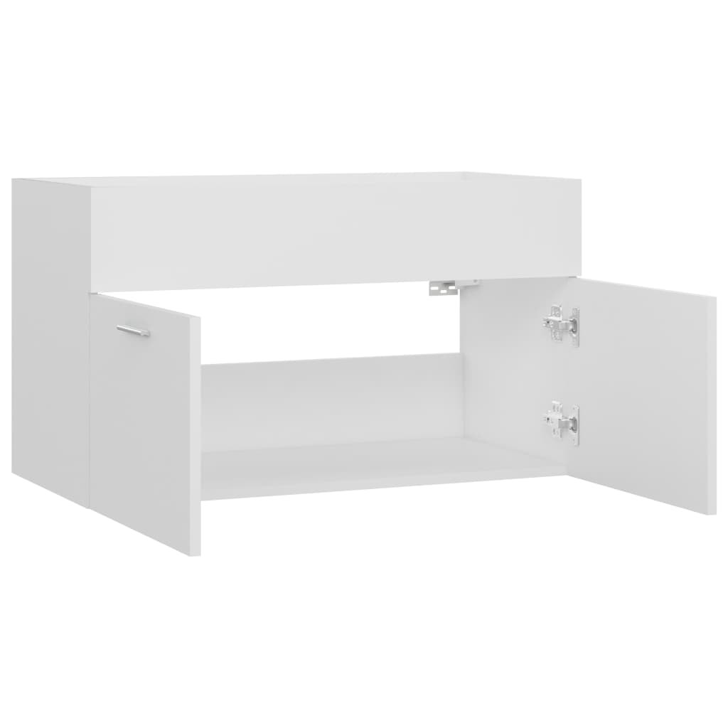 Sink Cabinet White 80x38.5x46 cm Chipboard- Bathroom Furniture Sets - HomeShopIreland - Home Shop Ireland - Bathroom Furniture Sets - Sink Cabinet White 80x38.5x46 cm Chipboard
