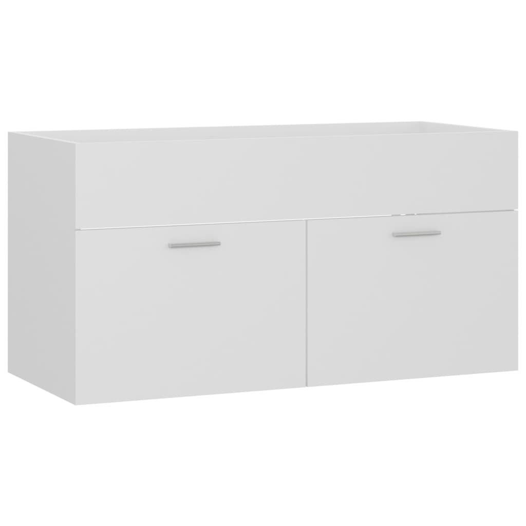 Sink Cabinet White 90x38.5x46 cm Chipboard- Bathroom Furniture Sets - HomeShopIreland - Home Shop Ireland - Bathroom Furniture Sets - Sink Cabinet White 90x38.5x46 cm Chipboard