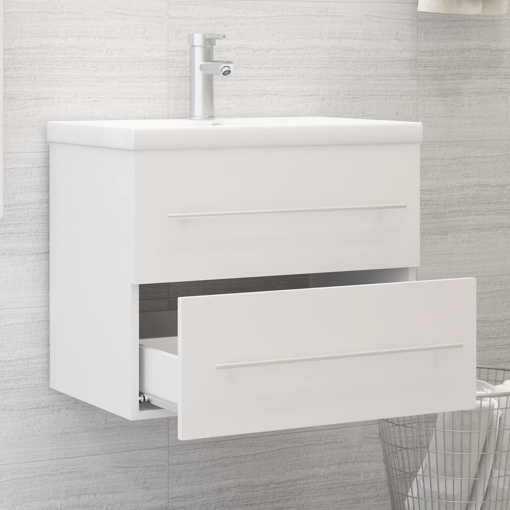 Sink Cabinet White 60x38.5x48 cm Chipboard- Bathroom Furniture Sets - HomeShopIreland - Home Shop Ireland - Bathroom Furniture Sets - Sink Cabinet White 60x38.5x48 cm Chipboard