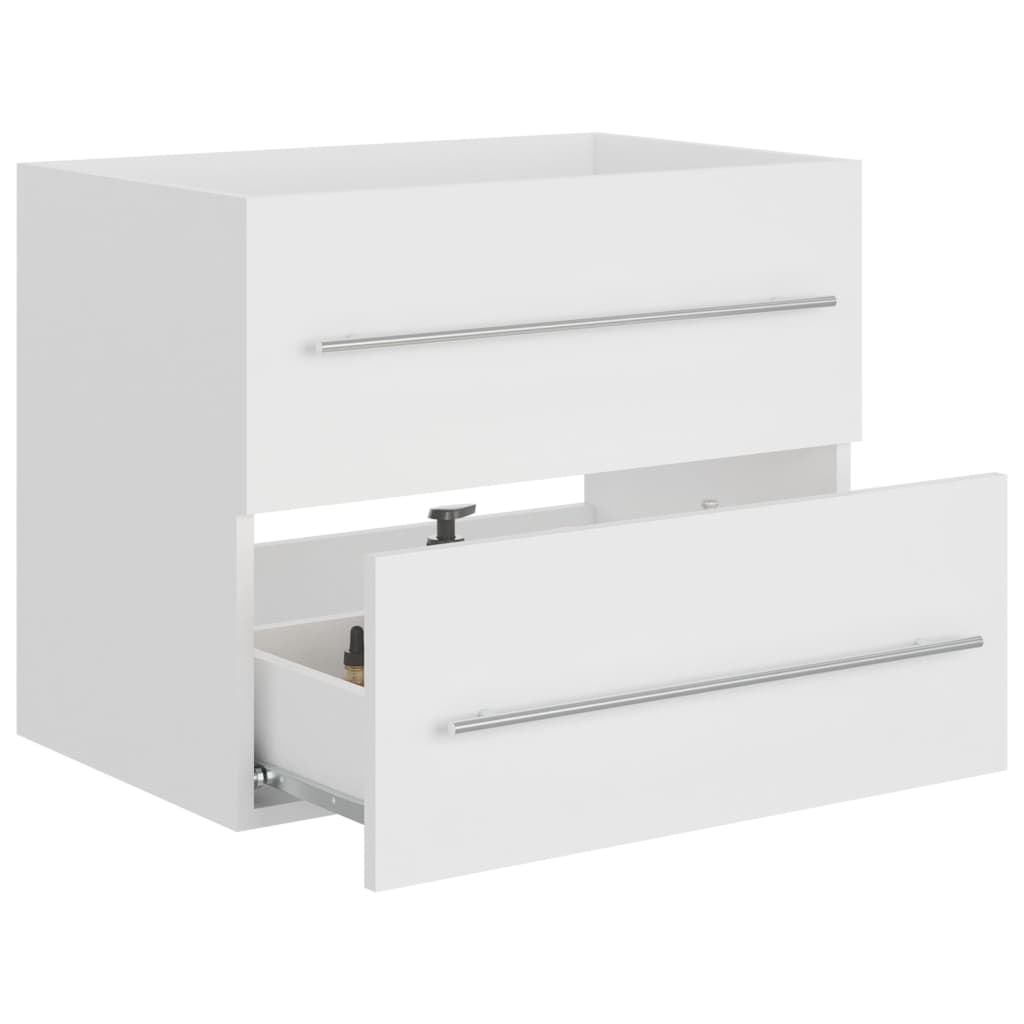 Sink Cabinet White 60x38.5x48 cm Chipboard- Bathroom Furniture Sets - HomeShopIreland - Home Shop Ireland - Bathroom Furniture Sets - Sink Cabinet White 60x38.5x48 cm Chipboard