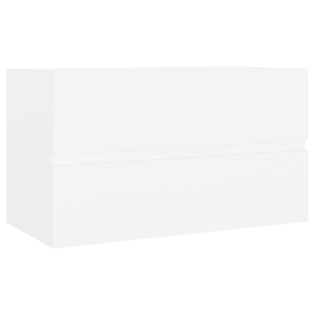 Sink Cabinet White 80x38.5x45 cm Chipboard- Bathroom Furniture Sets - HomeShopIreland - Home Shop Ireland - Bathroom Furniture Sets - Sink Cabinet White 80x38.5x45 cm Chipboard
