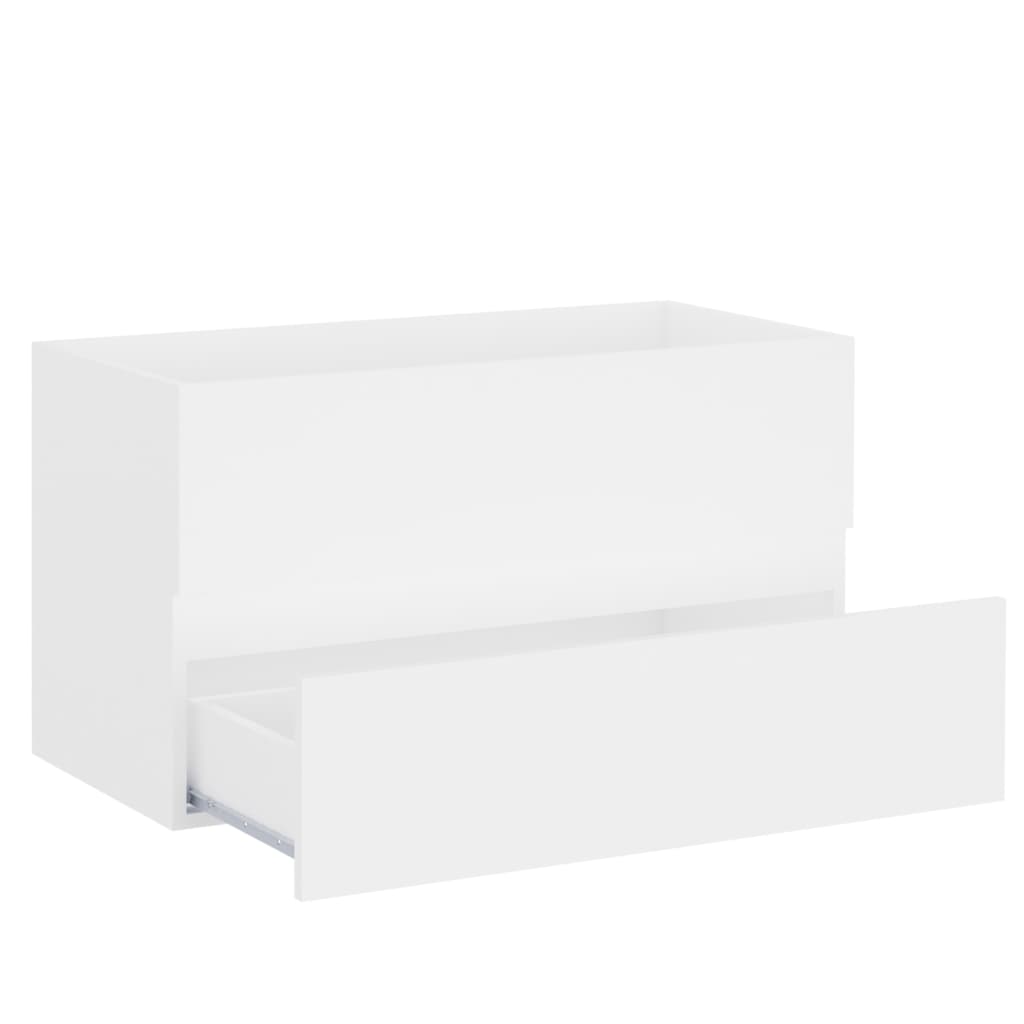 Sink Cabinet White 80x38.5x45 cm Chipboard- Bathroom Furniture Sets - HomeShopIreland - Home Shop Ireland - Bathroom Furniture Sets - Sink Cabinet White 80x38.5x45 cm Chipboard