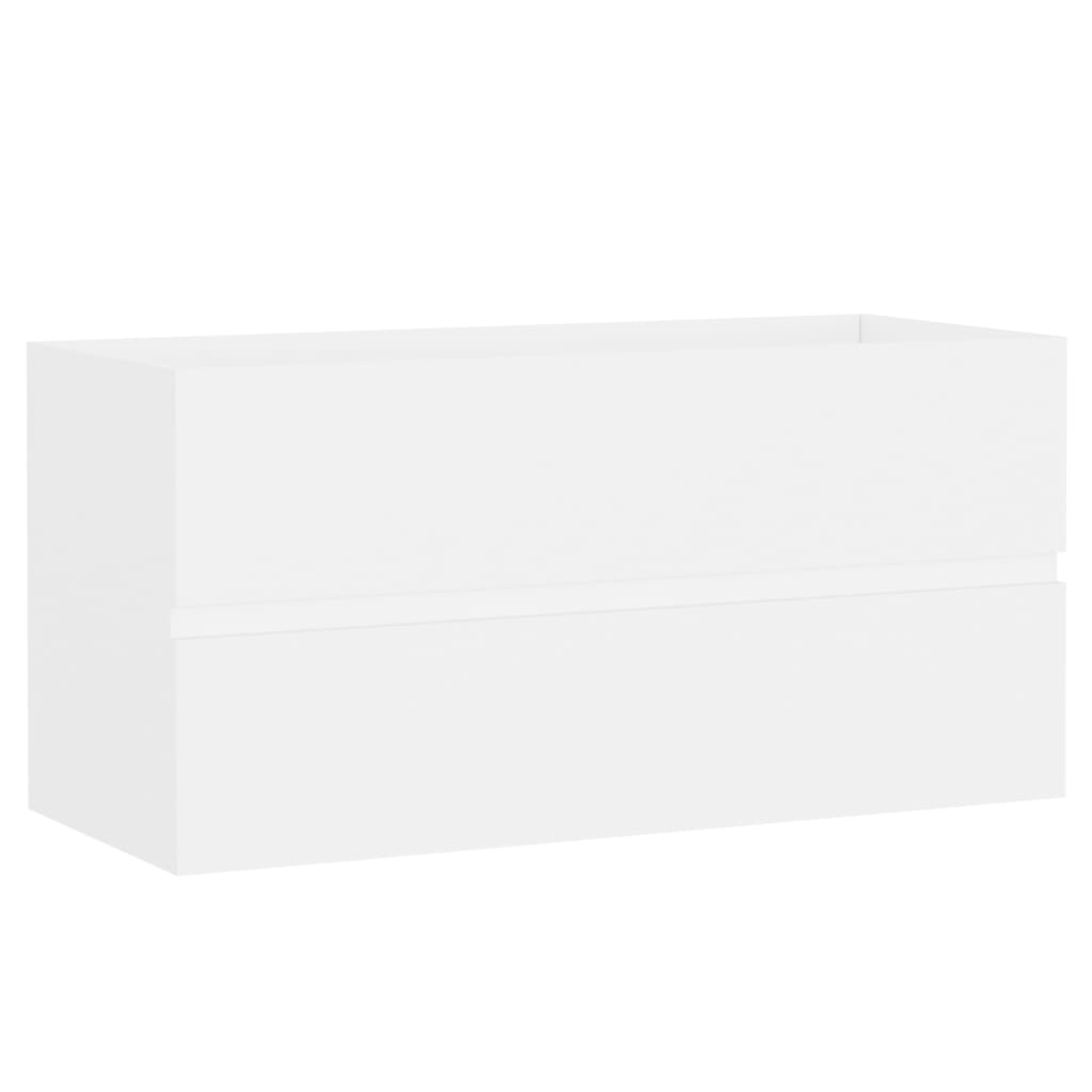 Sink Cabinet White 90x38.5x45 cm Chipboard- Bathroom Furniture Sets - HomeShopIreland - Home Shop Ireland - Bathroom Furniture Sets - Sink Cabinet White 90x38.5x45 cm Chipboard