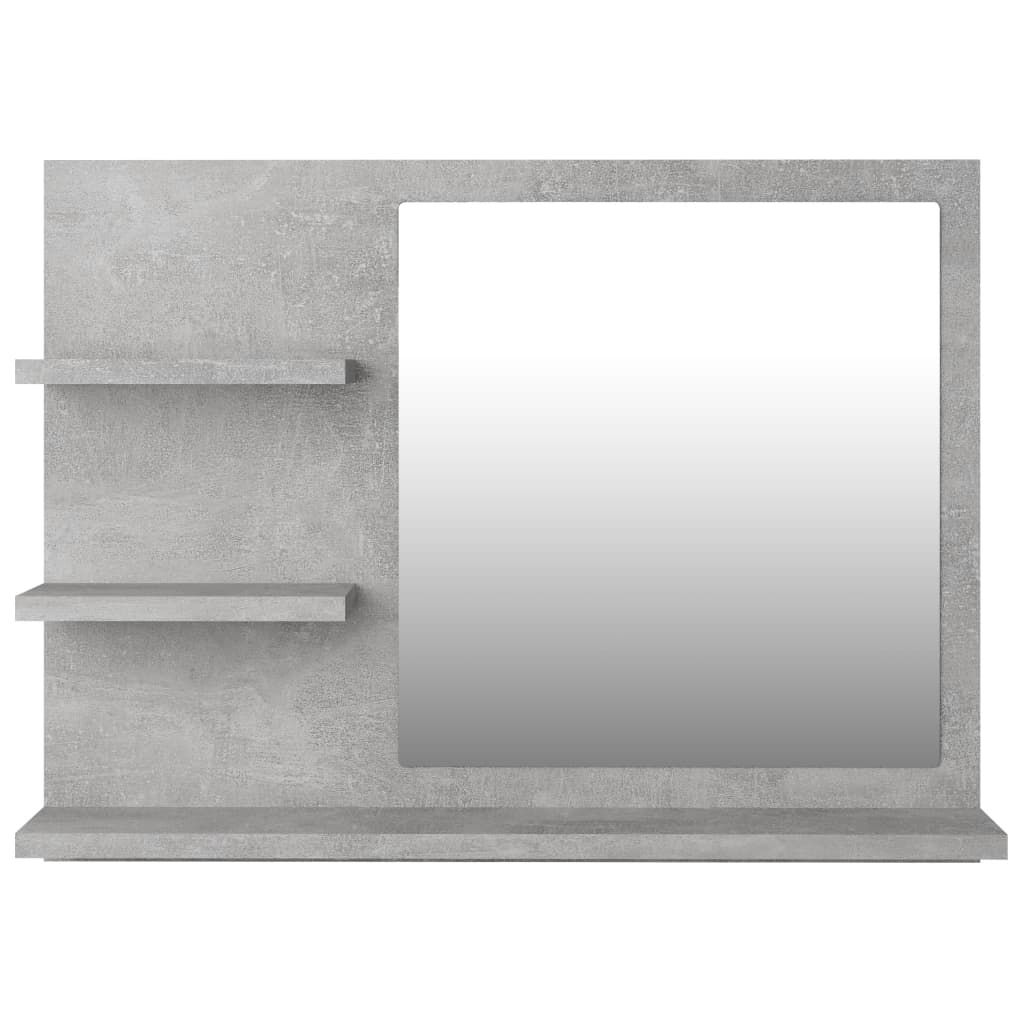 Bathroom Mirror Concrete Grey 60x10.5x45 cm Chipboard- Bathroom Vanity Units - HomeShopIreland - Home Shop Ireland - Bathroom Vanity Units - Bathroom Mirror Concrete Grey 60x10.5x45 cm Chipboard