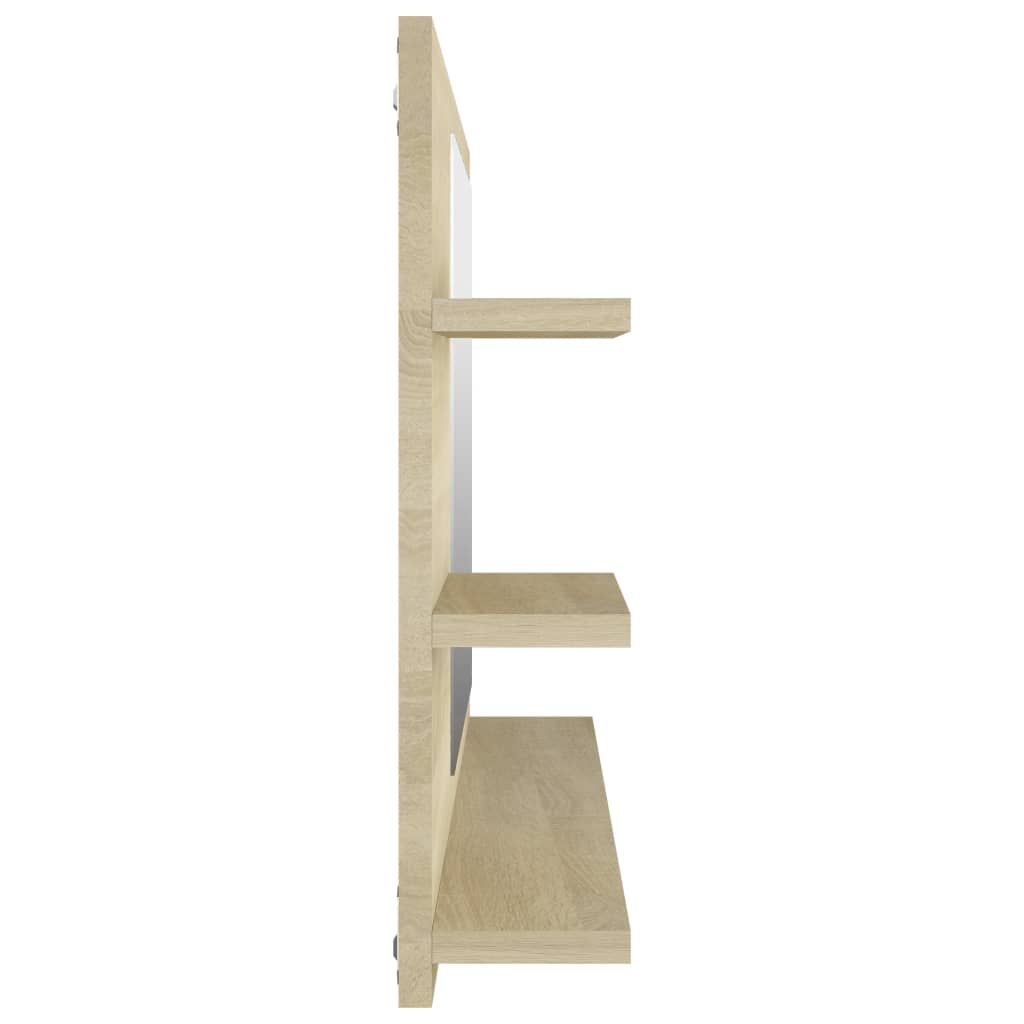 Bathroom Mirror Sonoma Oak 90x10.5x45 cm Chipboard- Bathroom Vanity Units - HomeShopIreland - Home Shop Ireland - Bathroom Vanity Units - Bathroom Mirror Sonoma Oak 90x10.5x45 cm Chipboard