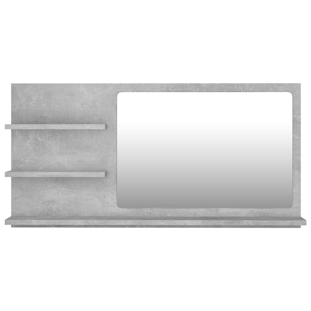 Bathroom Mirror Concrete Grey 90x10.5x45 cm Chipboard- Bathroom Vanity Units - HomeShopIreland - Home Shop Ireland - Bathroom Vanity Units - Bathroom Mirror Concrete Grey 90x10.5x45 cm Chipboard