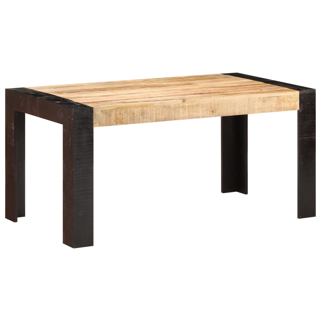 Dining Table 160x80x76 cm Solid Mango Wood- Kitchen & Dining Room Tables - HomeShopIreland - Home Shop Ireland - Kitchen & Dining Room Tables - Dining Table 160x80x76 cm Solid Mango Wood