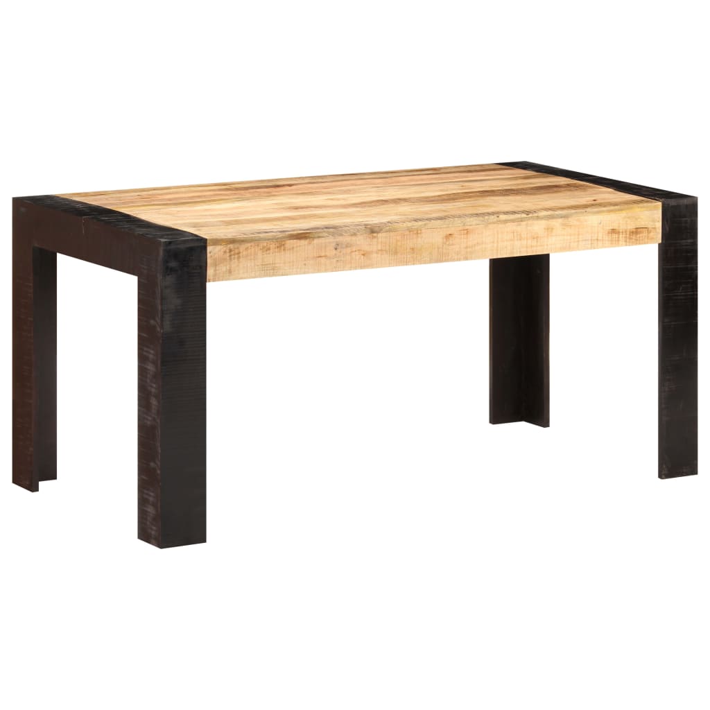 Dining Table 160x80x76 cm Solid Mango Wood- Kitchen & Dining Room Tables - HomeShopIreland - Home Shop Ireland - Kitchen & Dining Room Tables - Dining Table 160x80x76 cm Solid Mango Wood