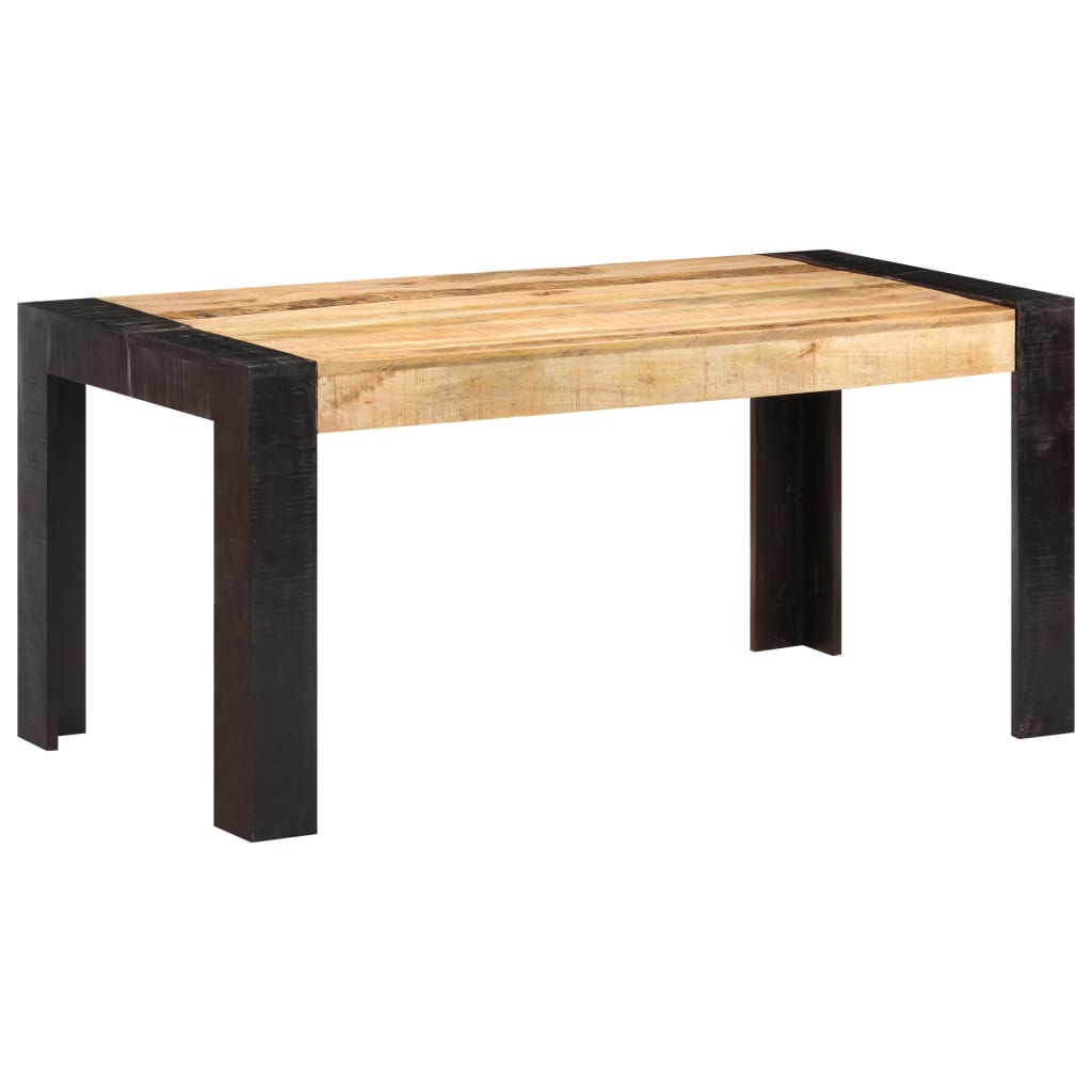 Dining Table 160x80x76 cm Solid Mango Wood- Kitchen & Dining Room Tables - HomeShopIreland - Home Shop Ireland - Kitchen & Dining Room Tables - Dining Table 160x80x76 cm Solid Mango Wood