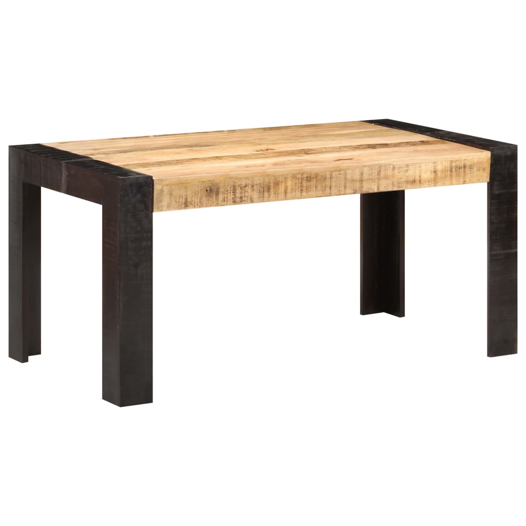 Dining Table 160x80x76 cm Solid Mango Wood- Kitchen & Dining Room Tables - HomeShopIreland - Home Shop Ireland - Kitchen & Dining Room Tables - Dining Table 160x80x76 cm Solid Mango Wood