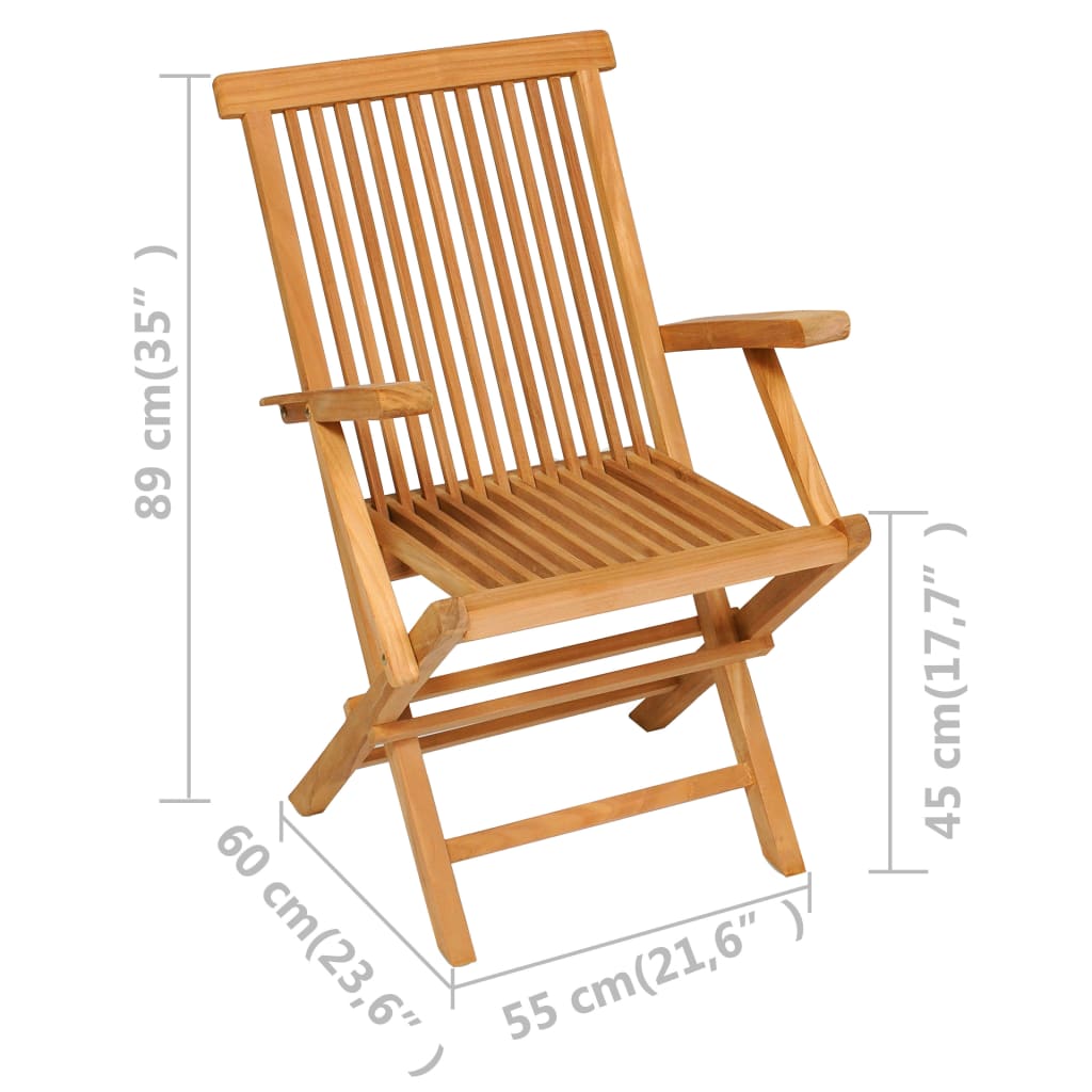 5 Piece Garden Dining Set Solid Teak Wood- Outdoor Furniture Sets - HomeShopIreland - Home Shop Ireland - Outdoor Furniture Sets - 5 Piece Garden Dining Set Solid Teak Wood