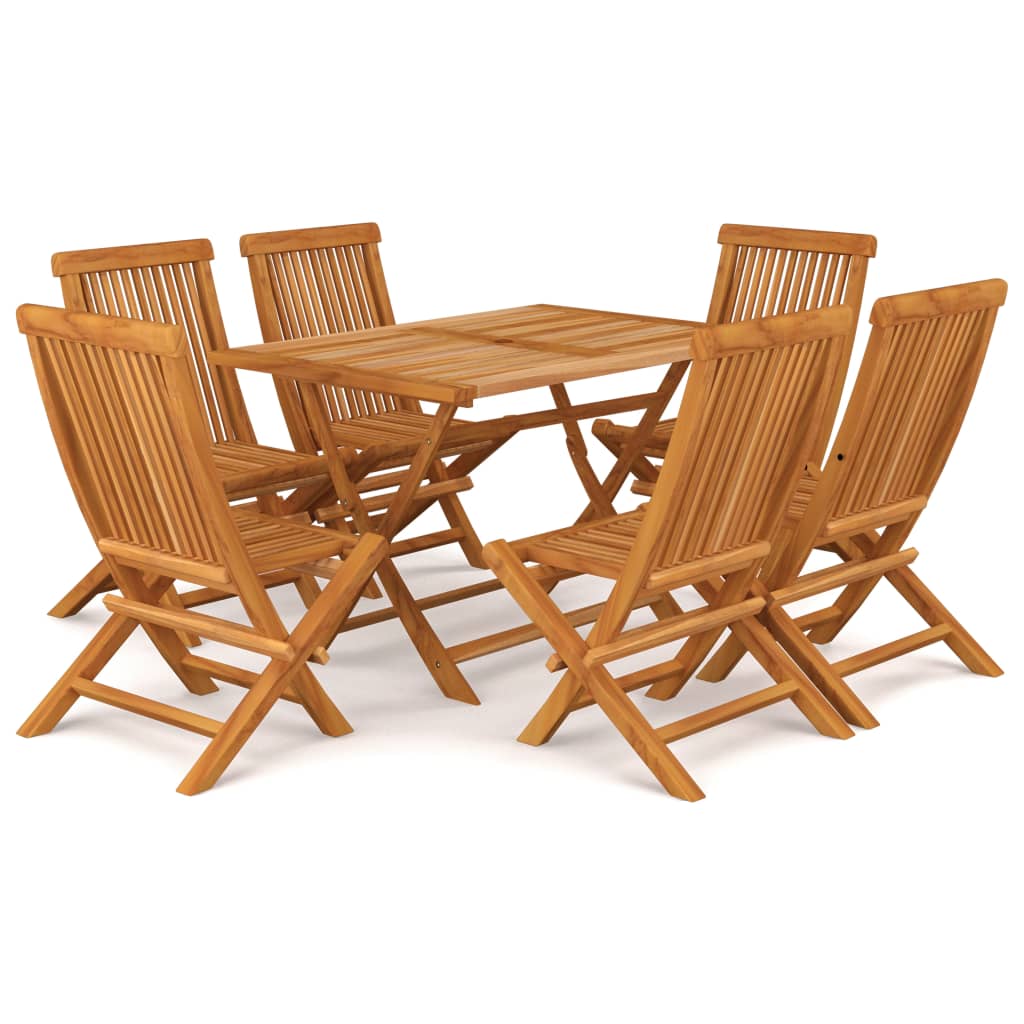 7 Piece Garden Dining Set Solid Teak Wood- Outdoor Furniture Sets - HomeShopIreland - Home Shop Ireland - Outdoor Furniture Sets - 7 Piece Garden Dining Set Solid Teak Wood