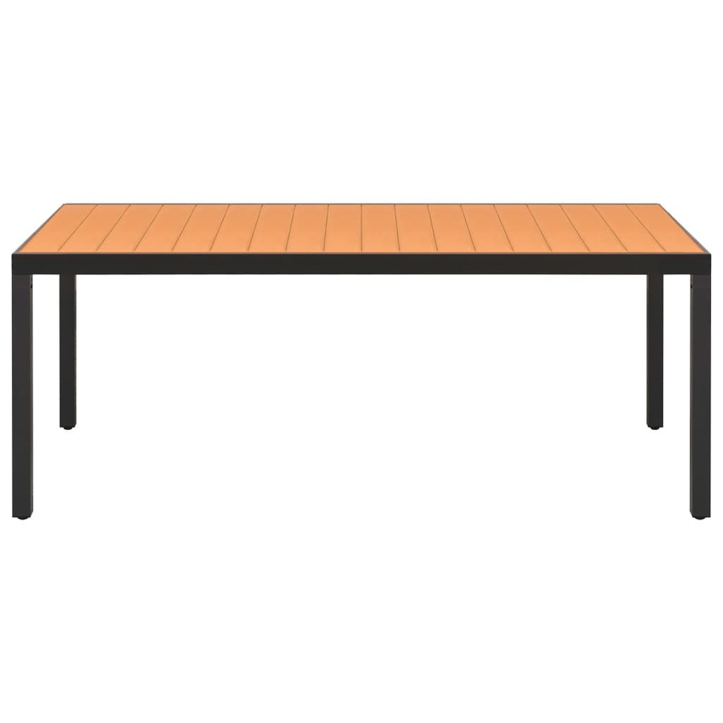 9 Piece Garden Dining Set Black and Brown- Outdoor Furniture Sets - HomeShopIreland - Home Shop Ireland - Outdoor Furniture Sets - 9 Piece Garden Dining Set Black and Brown