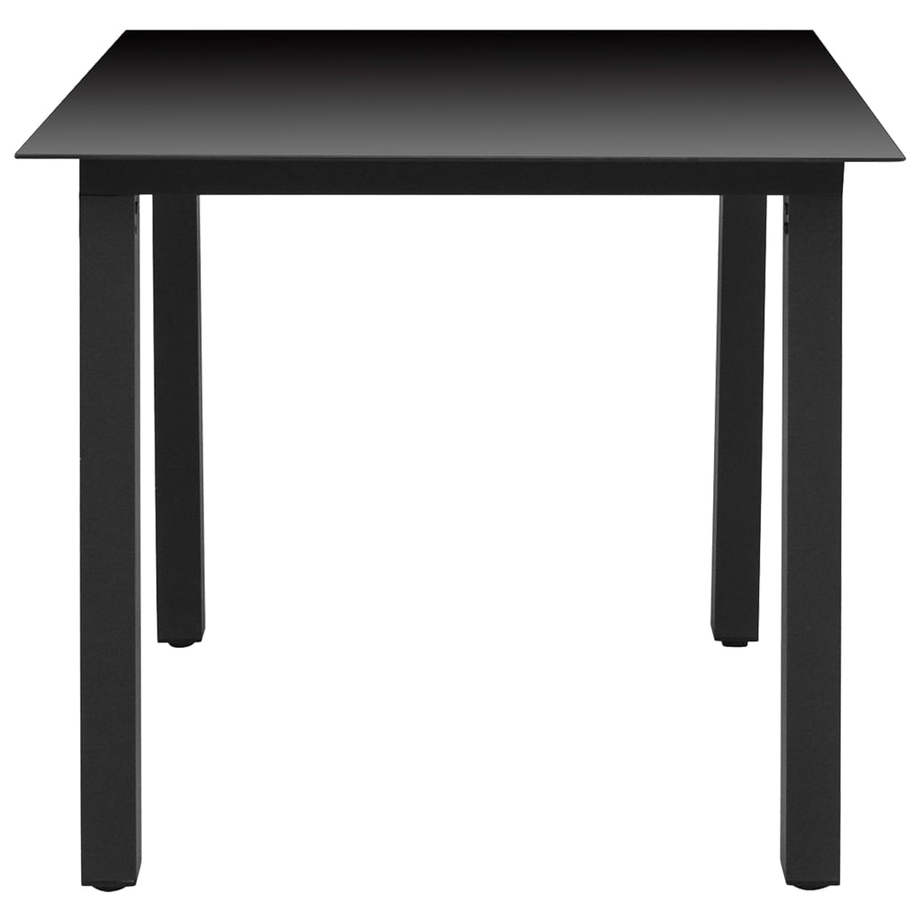 5 Piece Garden Dining Set Black and Brown- Outdoor Furniture Sets - HomeShopIreland - Home Shop Ireland - Outdoor Furniture Sets - 5 Piece Garden Dining Set Black and Brown