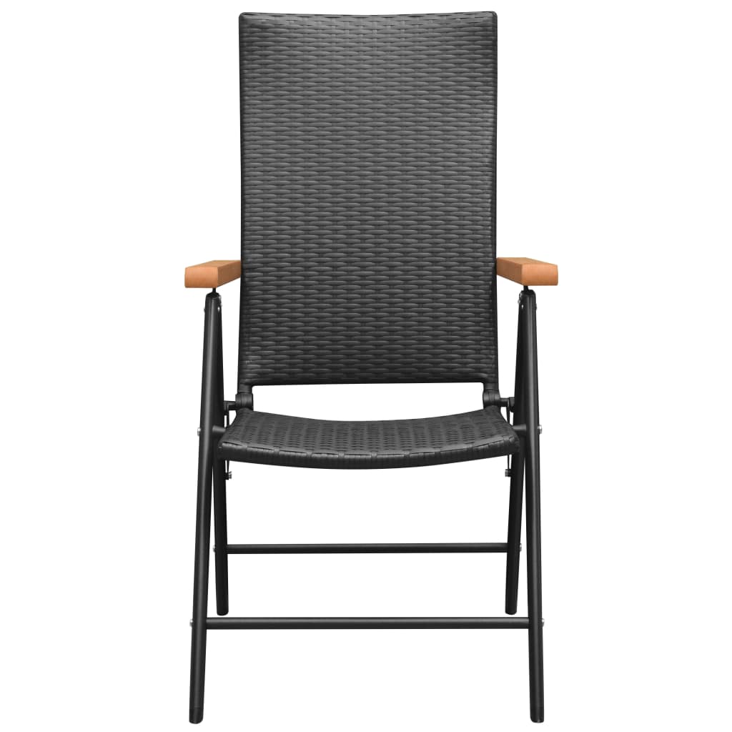 5 Piece Garden Dining Set Black and Brown- Outdoor Furniture Sets - HomeShopIreland - Home Shop Ireland - Outdoor Furniture Sets - 5 Piece Garden Dining Set Black and Brown