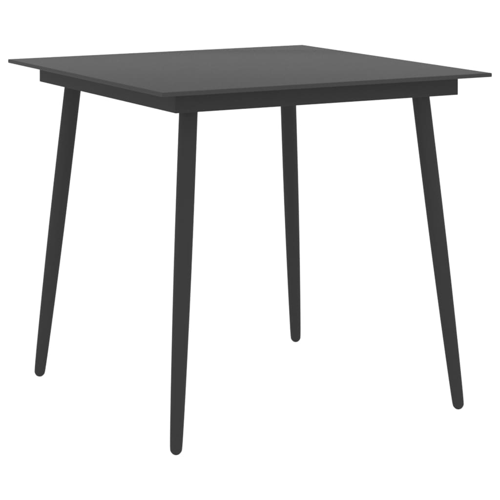 5 Piece Garden Dining Set Black and Brown- Outdoor Furniture Sets - HomeShopIreland - Home Shop Ireland - Outdoor Furniture Sets - 5 Piece Garden Dining Set Black and Brown