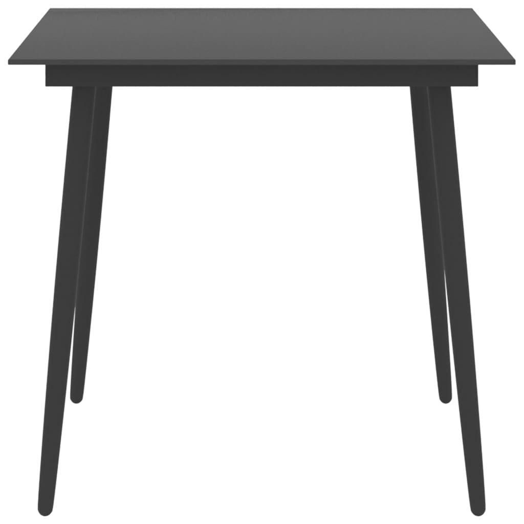 5 Piece Garden Dining Set Black and Brown- Outdoor Furniture Sets - HomeShopIreland - Home Shop Ireland - Outdoor Furniture Sets - 5 Piece Garden Dining Set Black and Brown