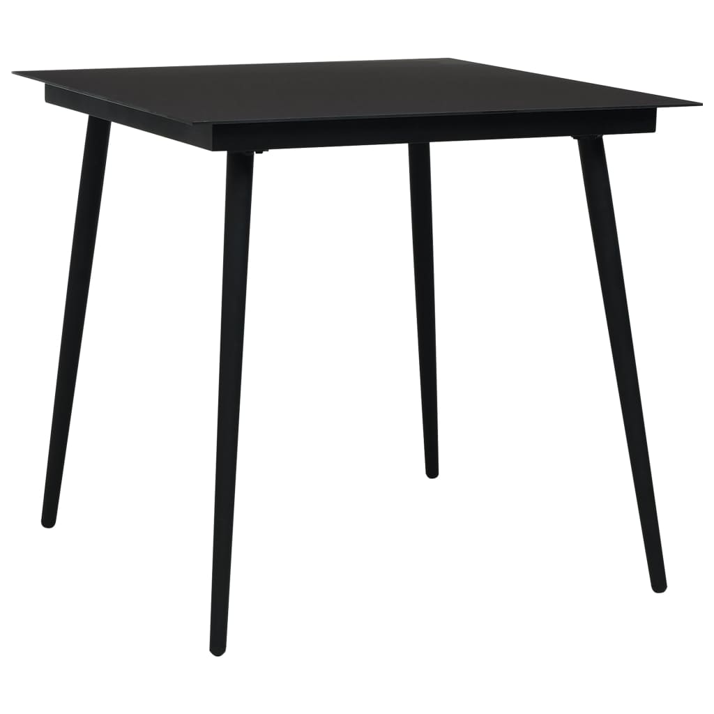 5 Piece Outdoor Dining Set PVC Rattan Black- Outdoor Furniture Sets - HomeShopIreland - Home Shop Ireland - Outdoor Furniture Sets - 5 Piece Outdoor Dining Set PVC Rattan Black