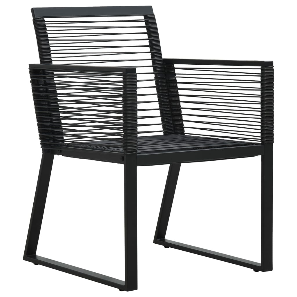 7 Piece Outdoor Dining Set PVC Rattan Black- Outdoor Furniture Sets - HomeShopIreland - Home Shop Ireland - Outdoor Furniture Sets - 7 Piece Outdoor Dining Set PVC Rattan Black