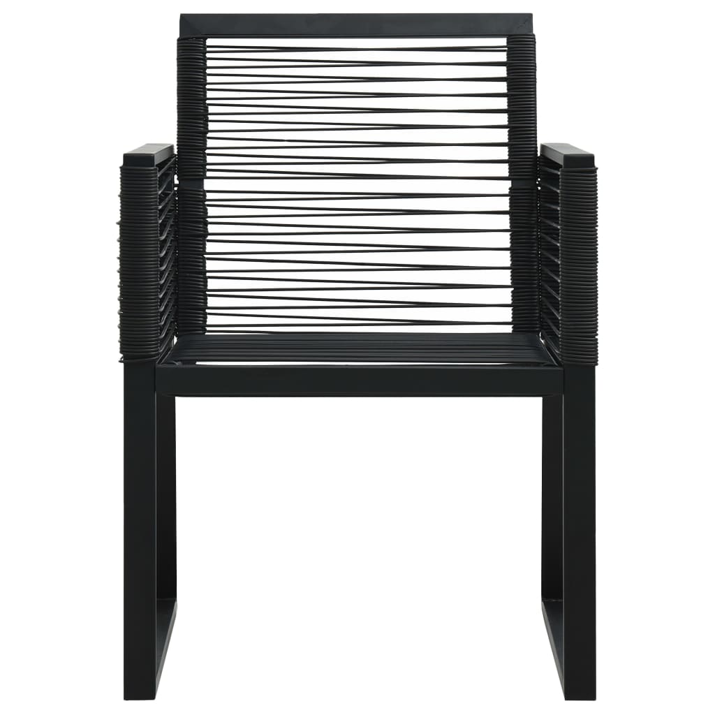7 Piece Outdoor Dining Set PVC Rattan Black- Outdoor Furniture Sets - HomeShopIreland - Home Shop Ireland - Outdoor Furniture Sets - 7 Piece Outdoor Dining Set PVC Rattan Black