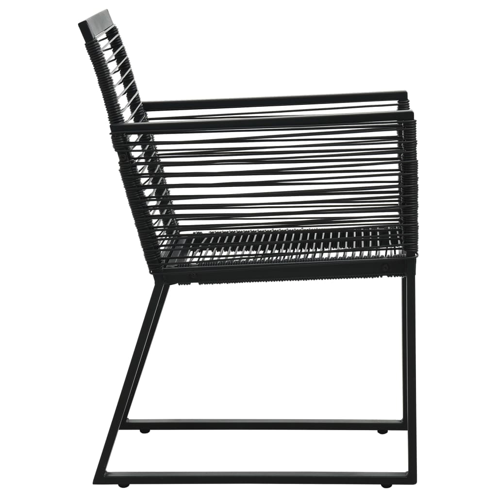 7 Piece Outdoor Dining Set PVC Rattan Black- Outdoor Furniture Sets - HomeShopIreland - Home Shop Ireland - Outdoor Furniture Sets - 7 Piece Outdoor Dining Set PVC Rattan Black