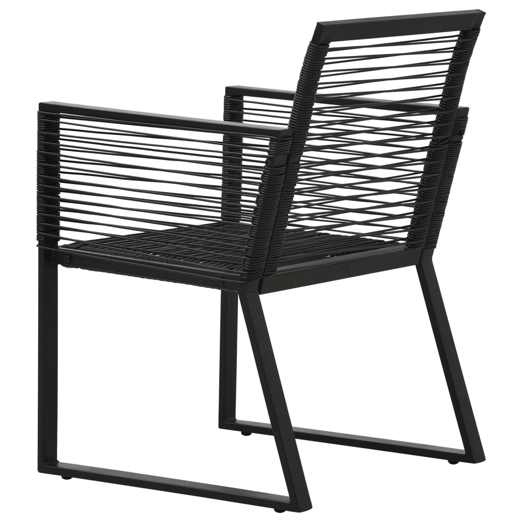 7 Piece Outdoor Dining Set PVC Rattan Black- Outdoor Furniture Sets - HomeShopIreland - Home Shop Ireland - Outdoor Furniture Sets - 7 Piece Outdoor Dining Set PVC Rattan Black