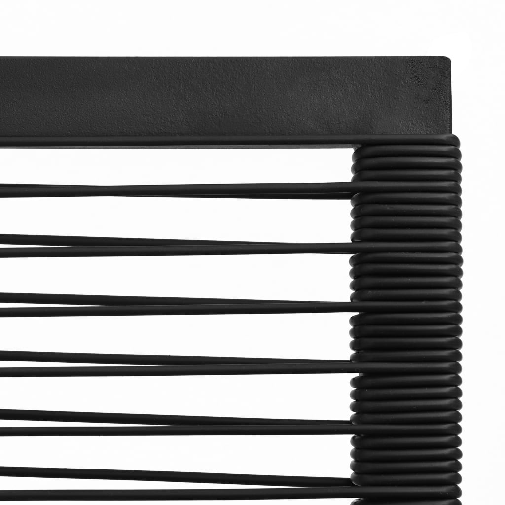 7 Piece Outdoor Dining Set PVC Rattan Black- Outdoor Furniture Sets - HomeShopIreland - Home Shop Ireland - Outdoor Furniture Sets - 7 Piece Outdoor Dining Set PVC Rattan Black