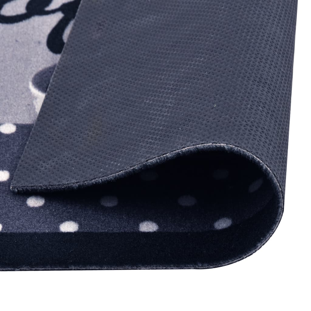 Kitchen Carpet Washable Coffee Blue 45x150 cm- Door Mats - HomeShopIreland - Home Shop Ireland - Door Mats - Kitchen Carpet Washable Coffee Blue 45x150 cm