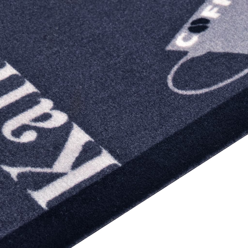 Kitchen Carpet Washable Coffee Blue 45x150 cm- Door Mats - HomeShopIreland - Home Shop Ireland - Door Mats - Kitchen Carpet Washable Coffee Blue 45x150 cm