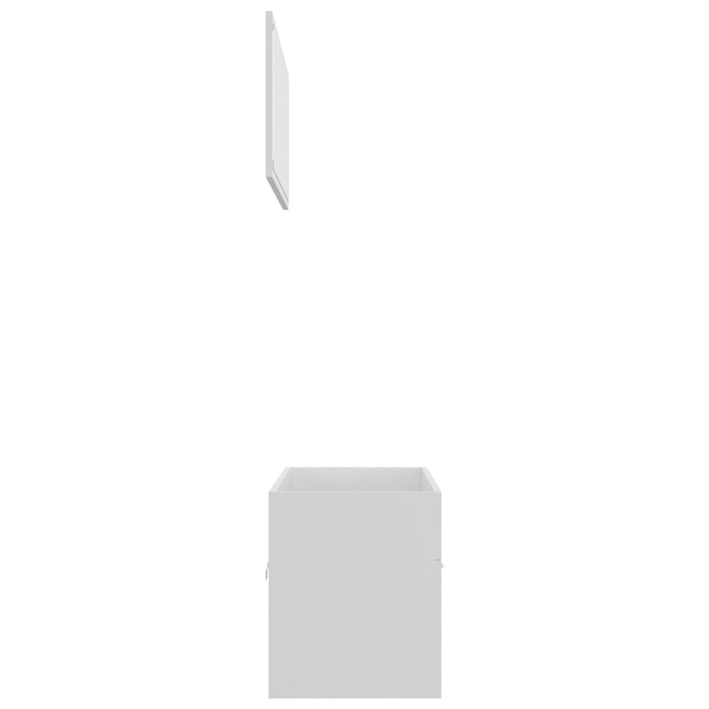 2 Piece Bathroom Furniture Set White Chipboard- Bathroom Furniture Sets - HomeShopIreland - Home Shop Ireland - Bathroom Furniture Sets - 2 Piece Bathroom Furniture Set White Chipboard