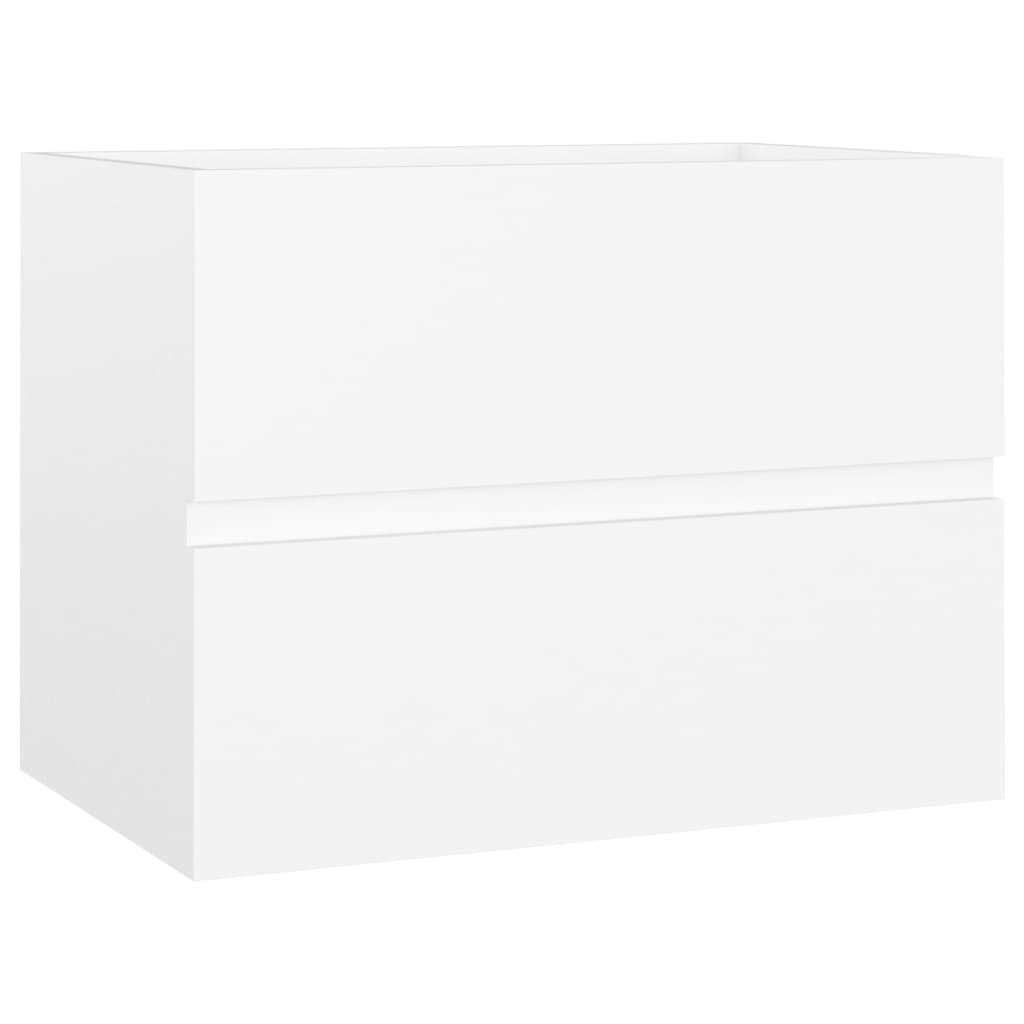 2 Piece Bathroom Furniture Set White Chipboard- Bathroom Furniture Sets - HomeShopIreland - Home Shop Ireland - Bathroom Furniture Sets - 2 Piece Bathroom Furniture Set White Chipboard