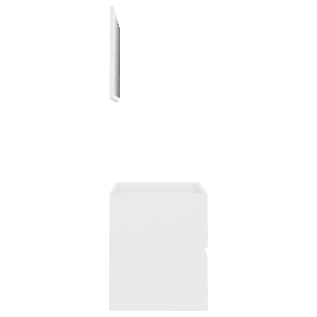 2 Piece Bathroom Furniture Set White Chipboard- Bathroom Furniture Sets - HomeShopIreland - Home Shop Ireland - Bathroom Furniture Sets - 2 Piece Bathroom Furniture Set White Chipboard