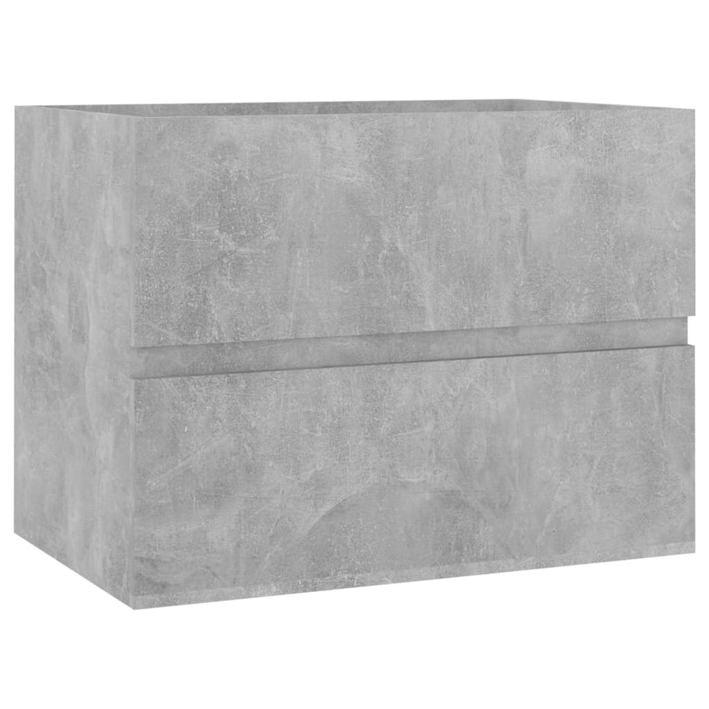2 Piece Bathroom Furniture Set Concrete Grey Chipboard- Bathroom Furniture Sets - HomeShopIreland - Home Shop Ireland - Bathroom Furniture Sets - 2 Piece Bathroom Furniture Set Concrete Grey Chipboard