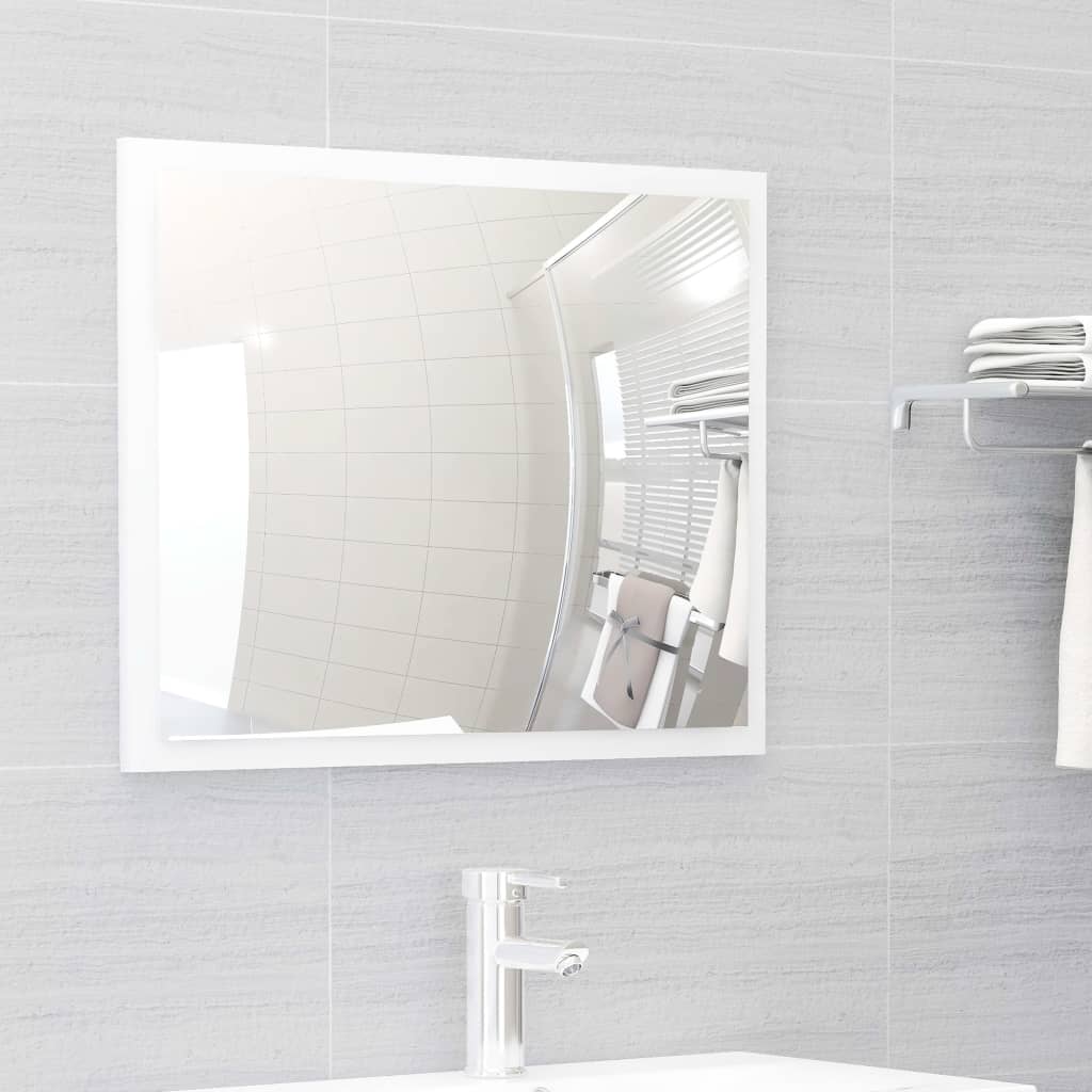 2 Piece Bathroom Furniture Set High Gloss White Chipboard- Bathroom Furniture Sets - HomeShopIreland - Home Shop Ireland - Bathroom Furniture Sets - 2 Piece Bathroom Furniture Set High Gloss White Chipboard