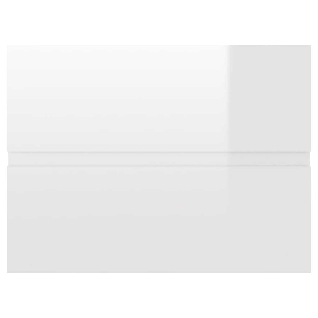 2 Piece Bathroom Furniture Set High Gloss White Chipboard- Bathroom Furniture Sets - HomeShopIreland - Home Shop Ireland - Bathroom Furniture Sets - 2 Piece Bathroom Furniture Set High Gloss White Chipboard