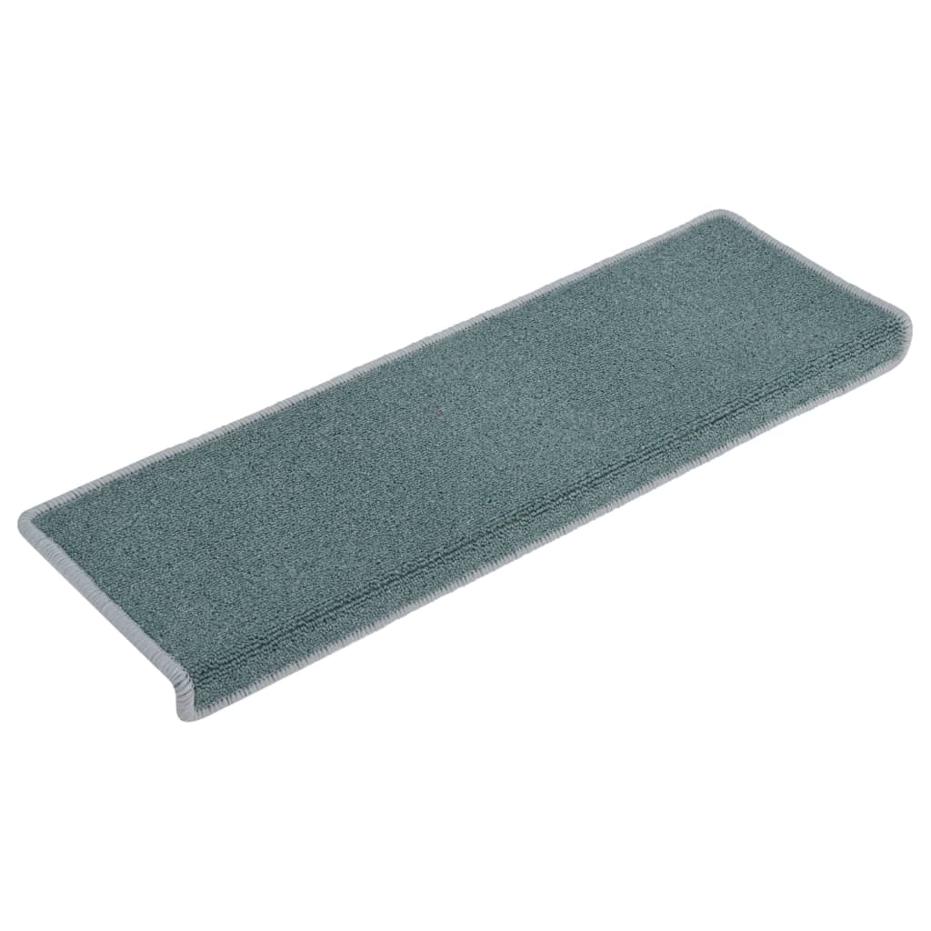 Carpet Stair Treads 15 pcs 65x25 cm Blue- Stair Treads - HomeShopIreland - Home Shop Ireland - Stair Treads - Carpet Stair Treads 15 pcs 65x25 cm Blue