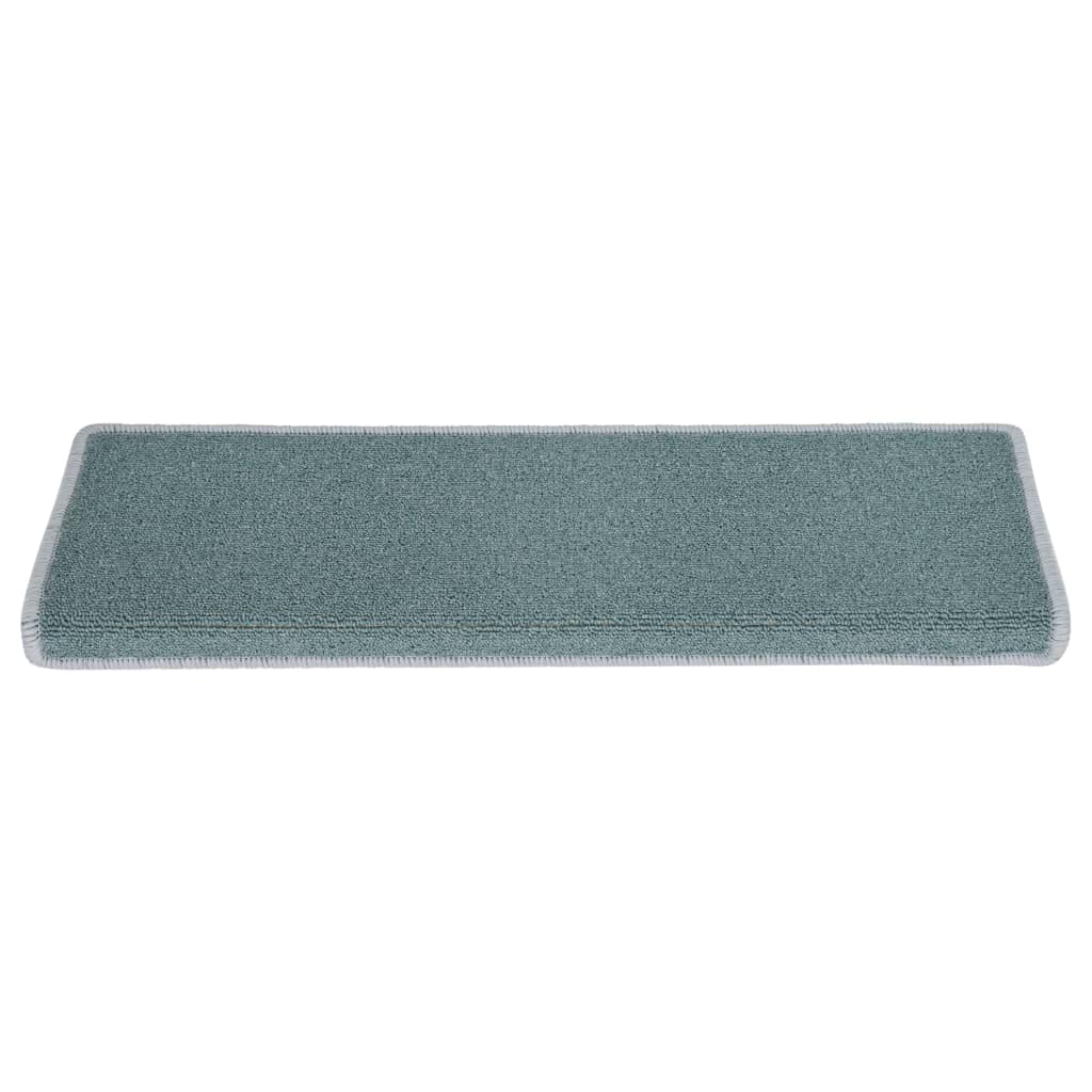 Carpet Stair Treads 15 pcs 65x25 cm Blue- Stair Treads - HomeShopIreland - Home Shop Ireland - Stair Treads - Carpet Stair Treads 15 pcs 65x25 cm Blue
