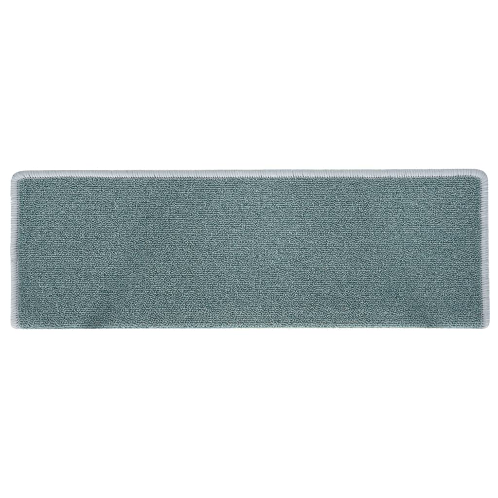 Carpet Stair Treads 15 pcs 65x25 cm Blue- Stair Treads - HomeShopIreland - Home Shop Ireland - Stair Treads - Carpet Stair Treads 15 pcs 65x25 cm Blue