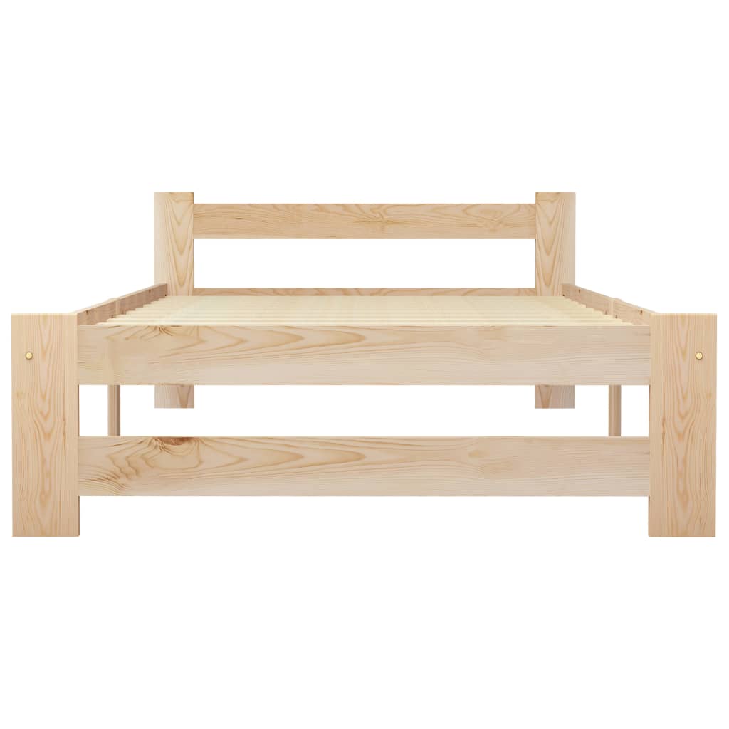 Bed Frame Solid Pine Wood 90x200 cm- Beds & Bed Frames - HomeShopIreland - Home Shop Ireland - Beds & Bed Frames - Bed Frame Solid Pine Wood 90x200 cm