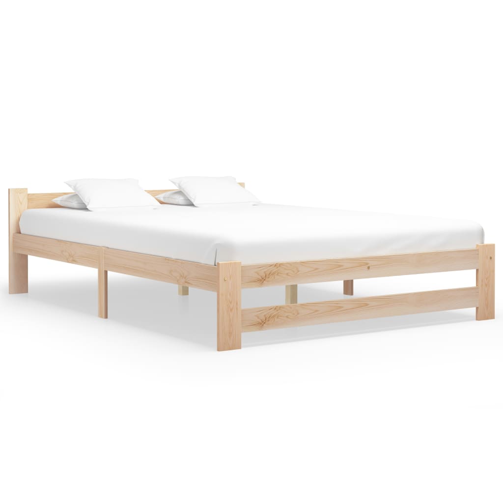 Bed Frame Solid Pine Wood 120x200 cm- Beds & Bed Frames - HomeShopIreland - Home Shop Ireland - Beds & Bed Frames - Bed Frame Solid Pine Wood 120x200 cm