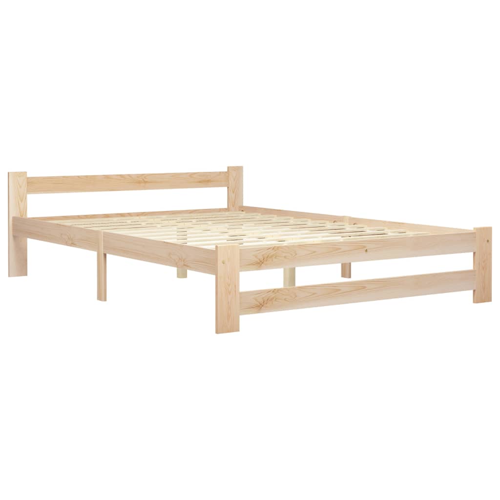 Bed Frame Solid Pine Wood 120x200 cm- Beds & Bed Frames - HomeShopIreland - Home Shop Ireland - Beds & Bed Frames - Bed Frame Solid Pine Wood 120x200 cm