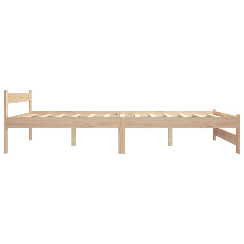Bed Frame Solid Pine Wood 120x200 cm- Beds & Bed Frames - HomeShopIreland - Home Shop Ireland - Beds & Bed Frames - Bed Frame Solid Pine Wood 120x200 cm